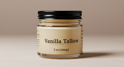 "Vanilla-Scented Tallow - Tallow, Suet, Tallow Balm - Beef Tallow Oil"